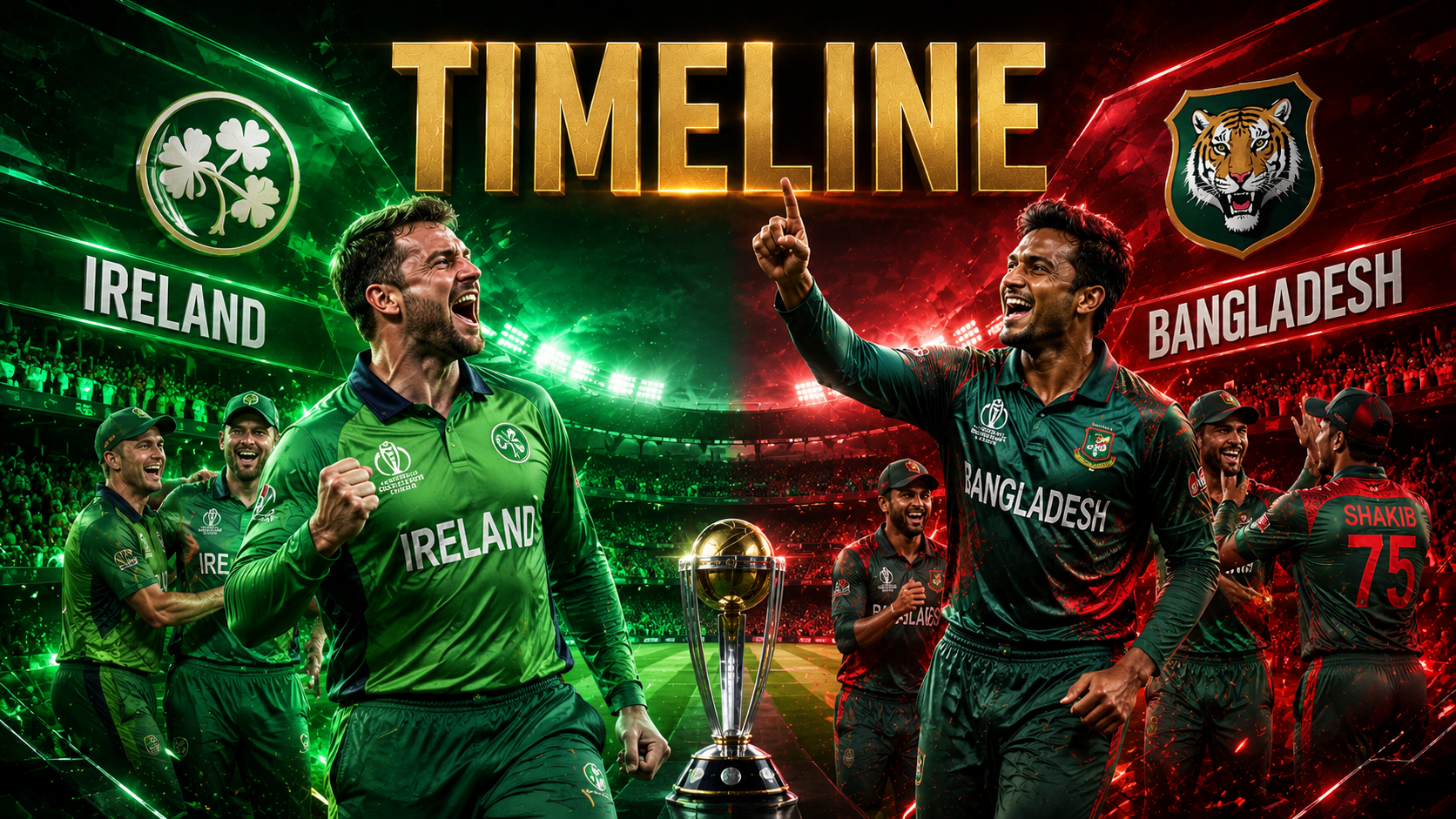Ireland Cricket Team Vs Bangladesh National Cricket Team Timeline