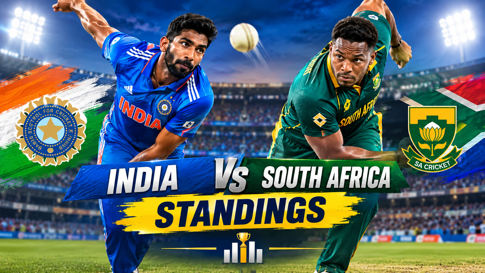India National Cricket Team Vs South Africa National Cricket Team Standings
